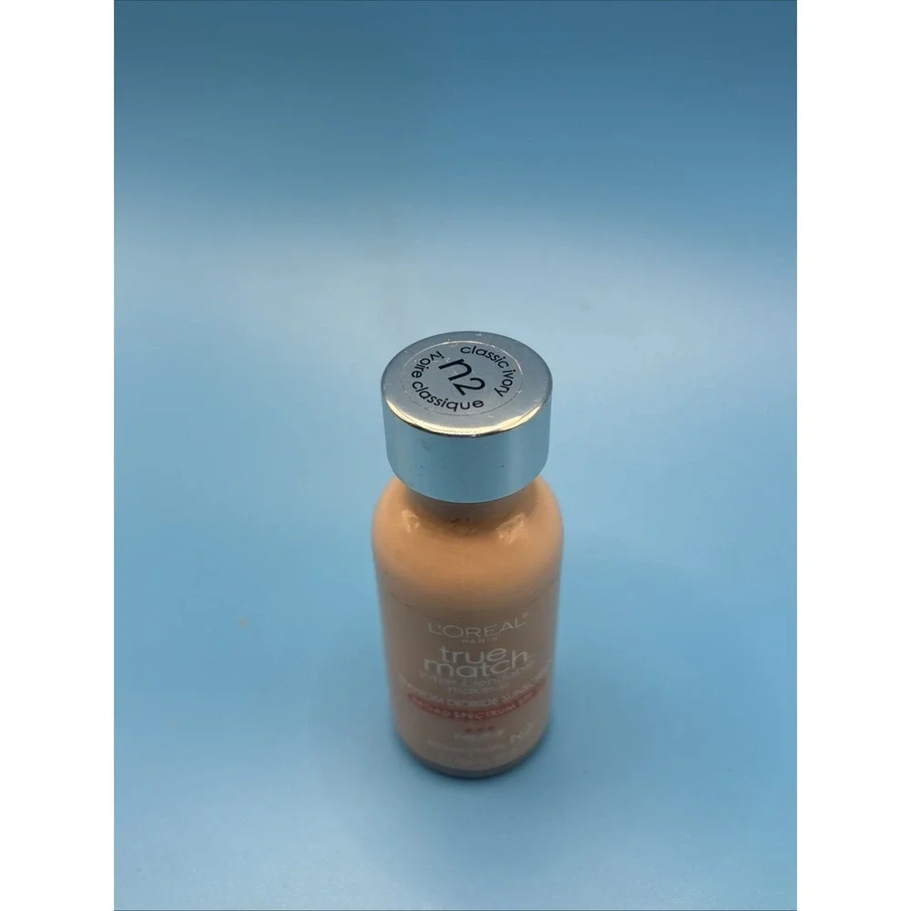 L'Oreal Paris True Match Liquid Foundation Makeup, N2 Classic Ivory, 1 fl oz